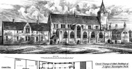 1875 � Church, Vicarage & School, Kennington Park, London